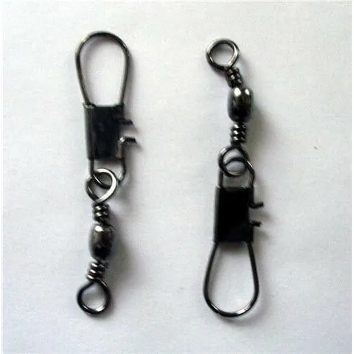 50 x Barrel Swivels InterlockSnap Size 10# Fishing Tackle