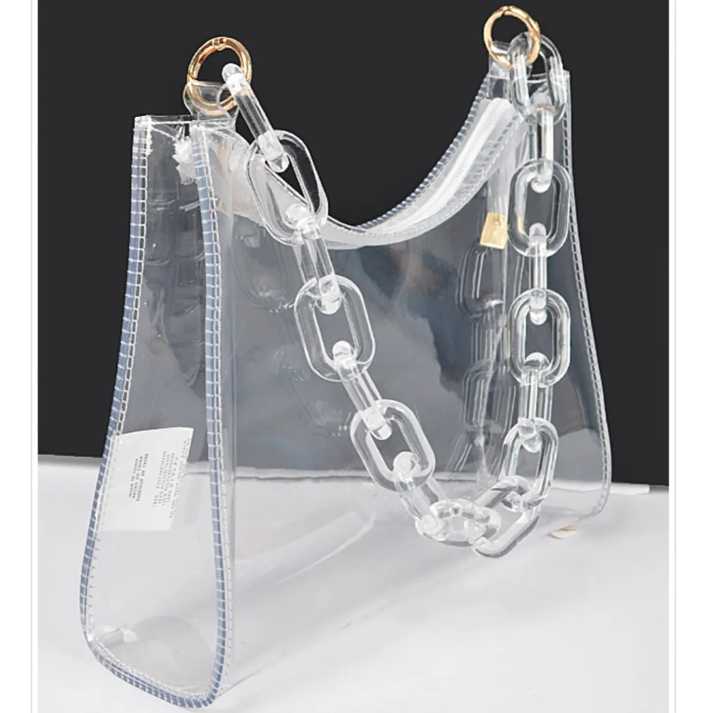 ACE Clear Transparent Chain Shoulder Bag
