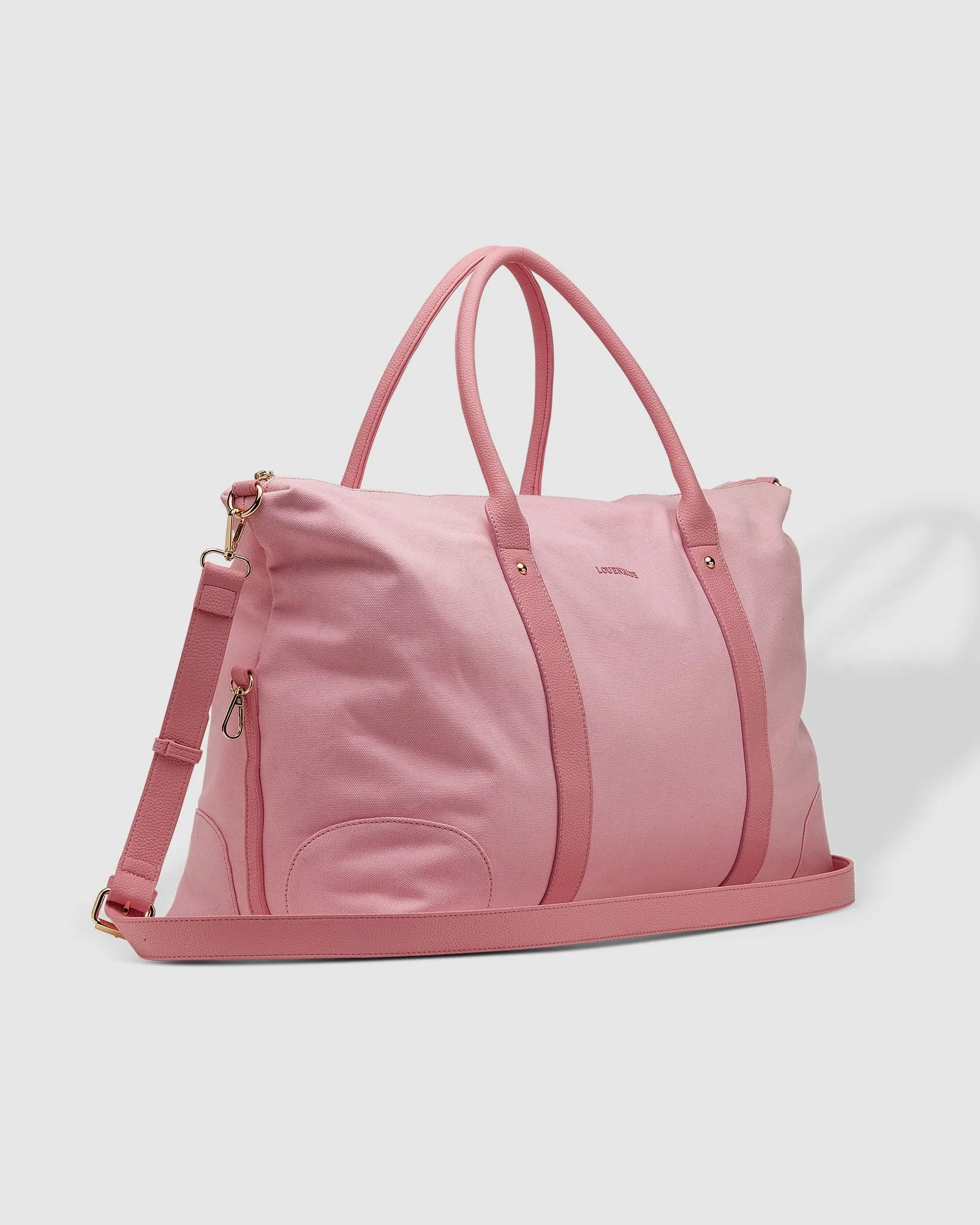 Alexis Canvas Weekender Travel Bag - Pink