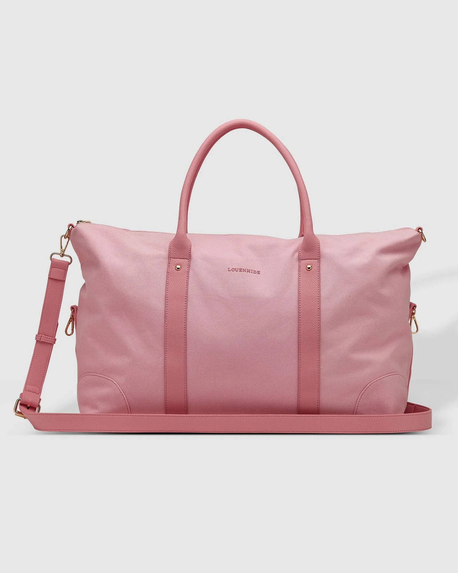 Alexis Canvas Weekender Travel Bag - Pink