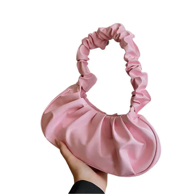 Alliah – Pleated Leather Bag for Women