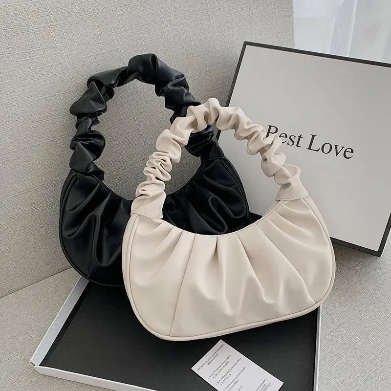 Alliah – Pleated Leather Bag for Women