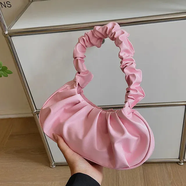 Alliah – Pleated Leather Bag for Women