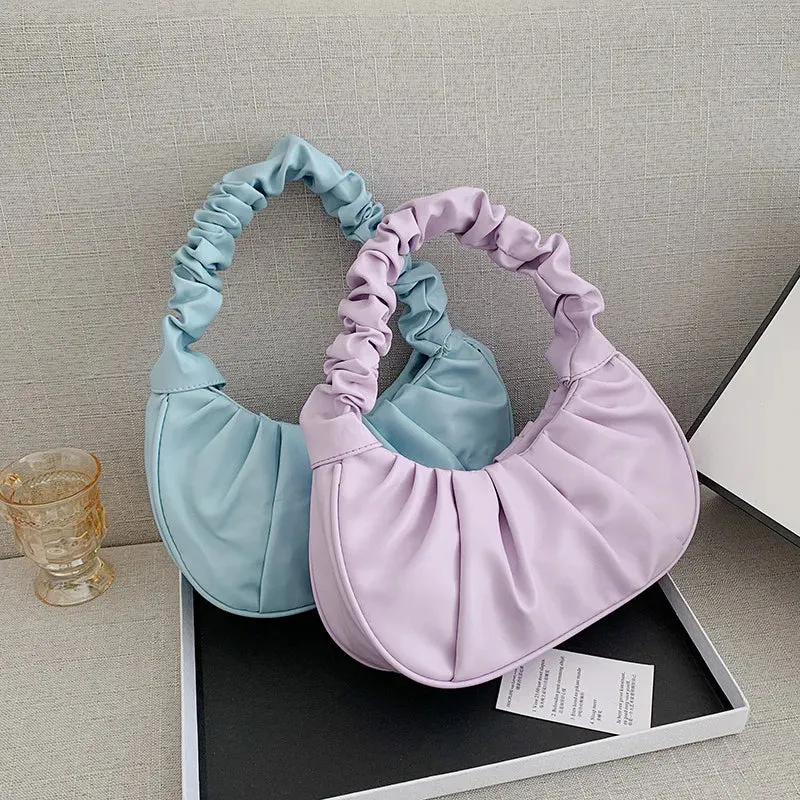Alliah – Pleated Leather Bag for Women