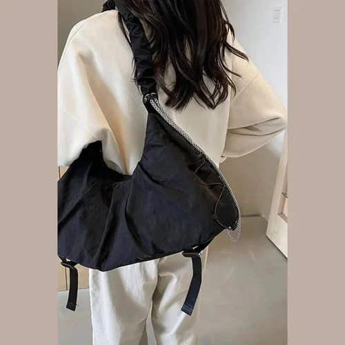 'Alondra' Ruched Drawstring Crossbody Bag