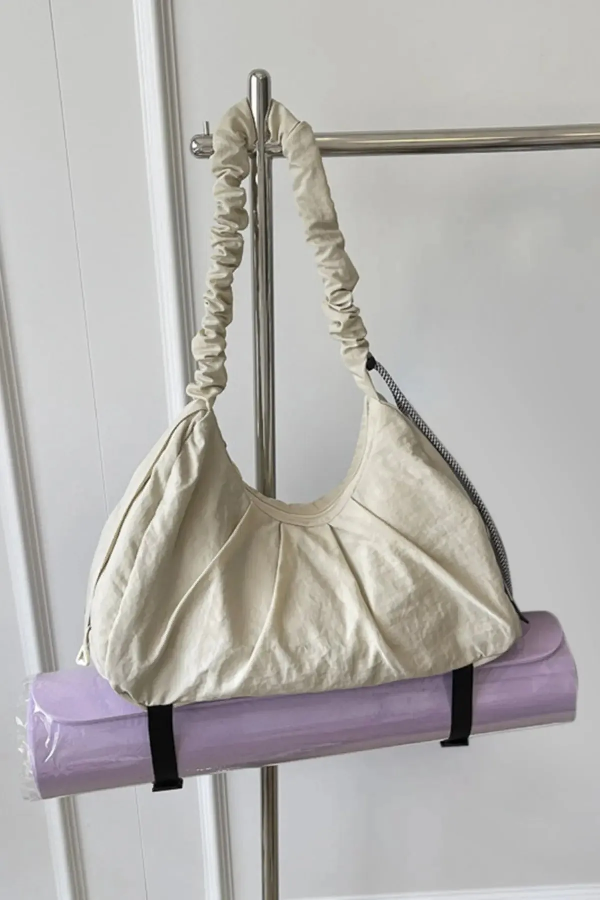 'Alondra' Ruched Drawstring Crossbody Bag