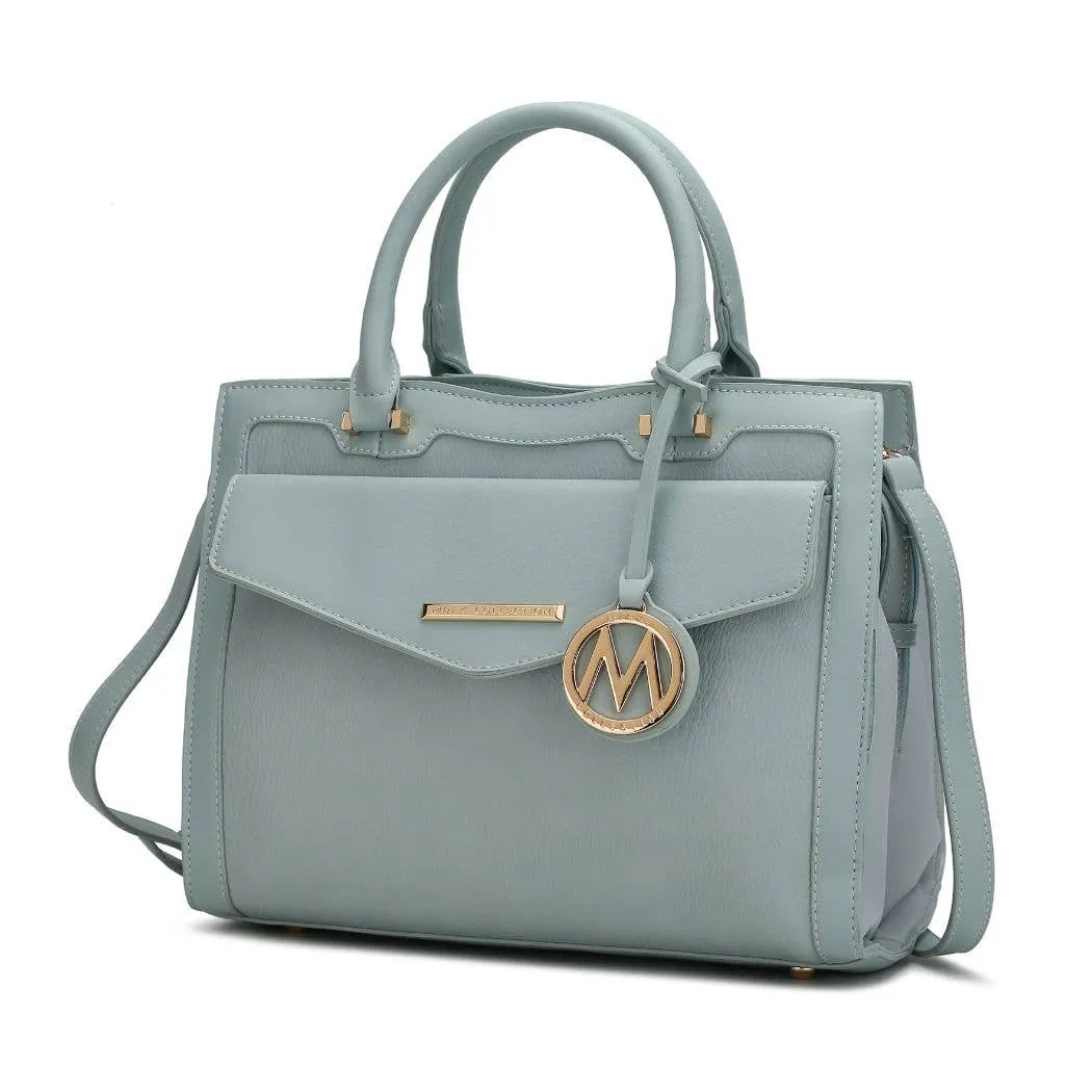 Alyssa Satchel Handbag, Crossover Women By Mia K.: Black