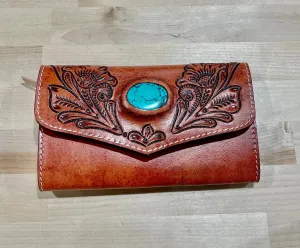 American Darling Leather Clutch