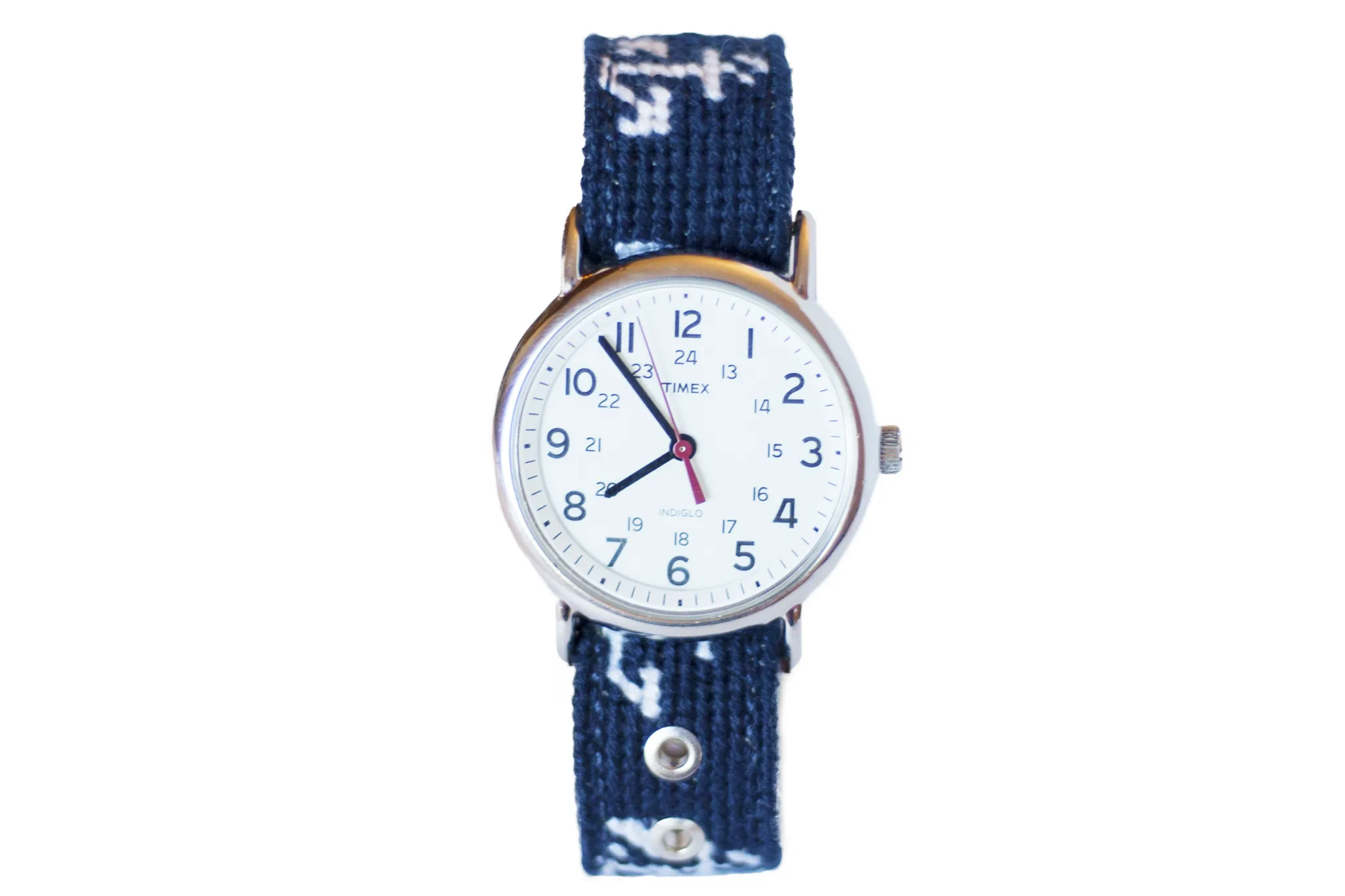 Anchor Needlepoint Watch Strap and Timex Watch Face