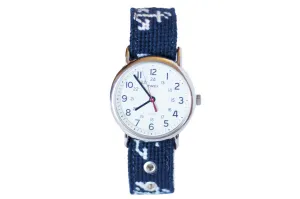 Anchor Needlepoint Watch Strap and Timex Watch Face
