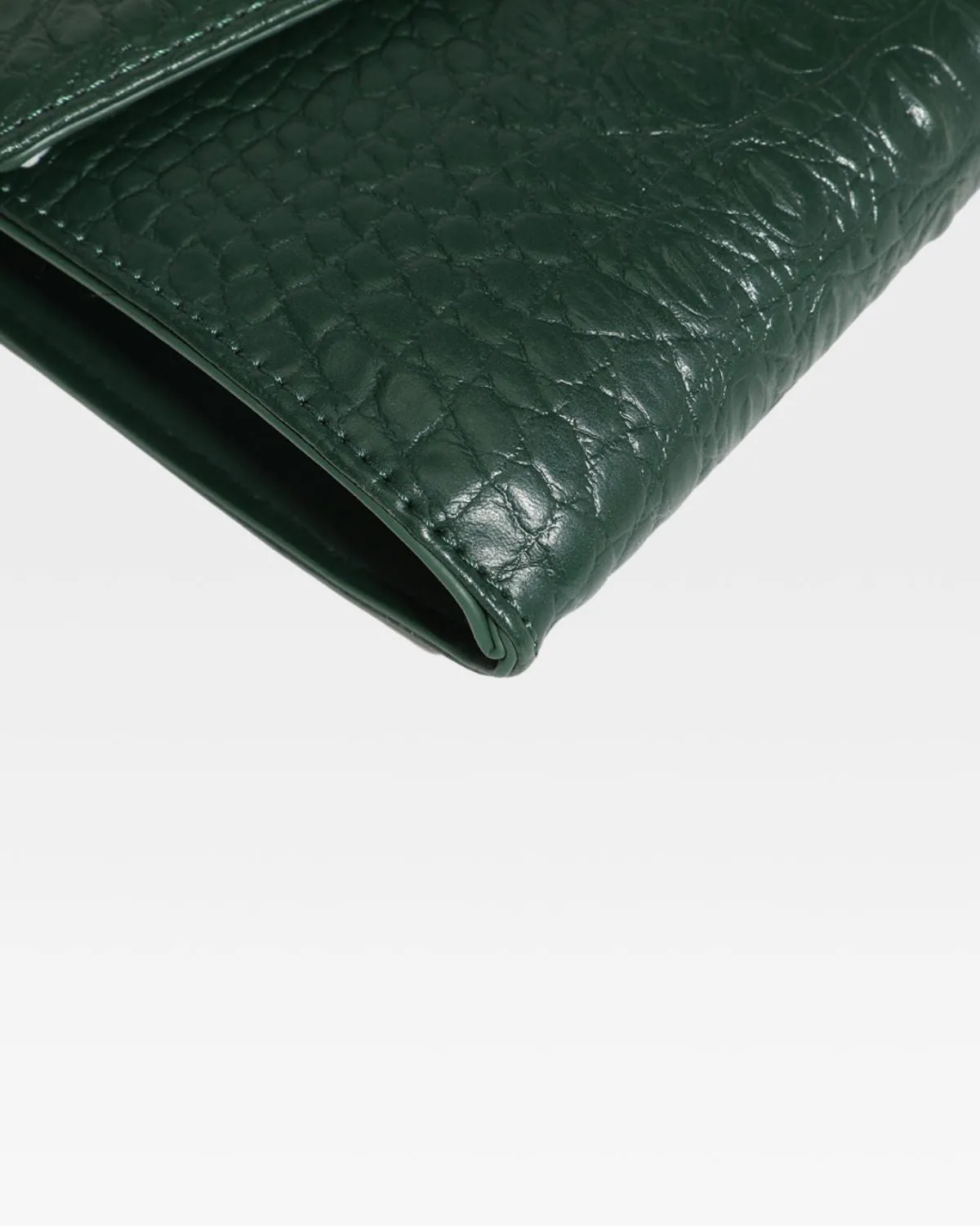 Apollo 2 Clutch Shoulder Bag in Emerald Green