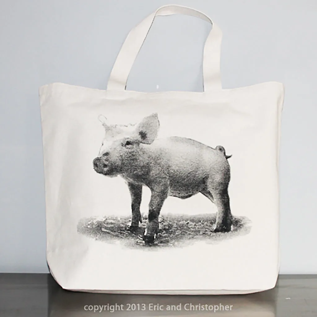 Baby Piglet Tote Bag Small