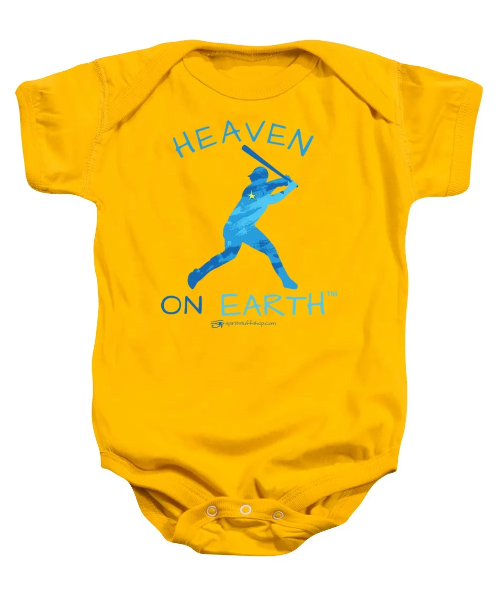 Baseball Heaven On Earth - Baby Onesie