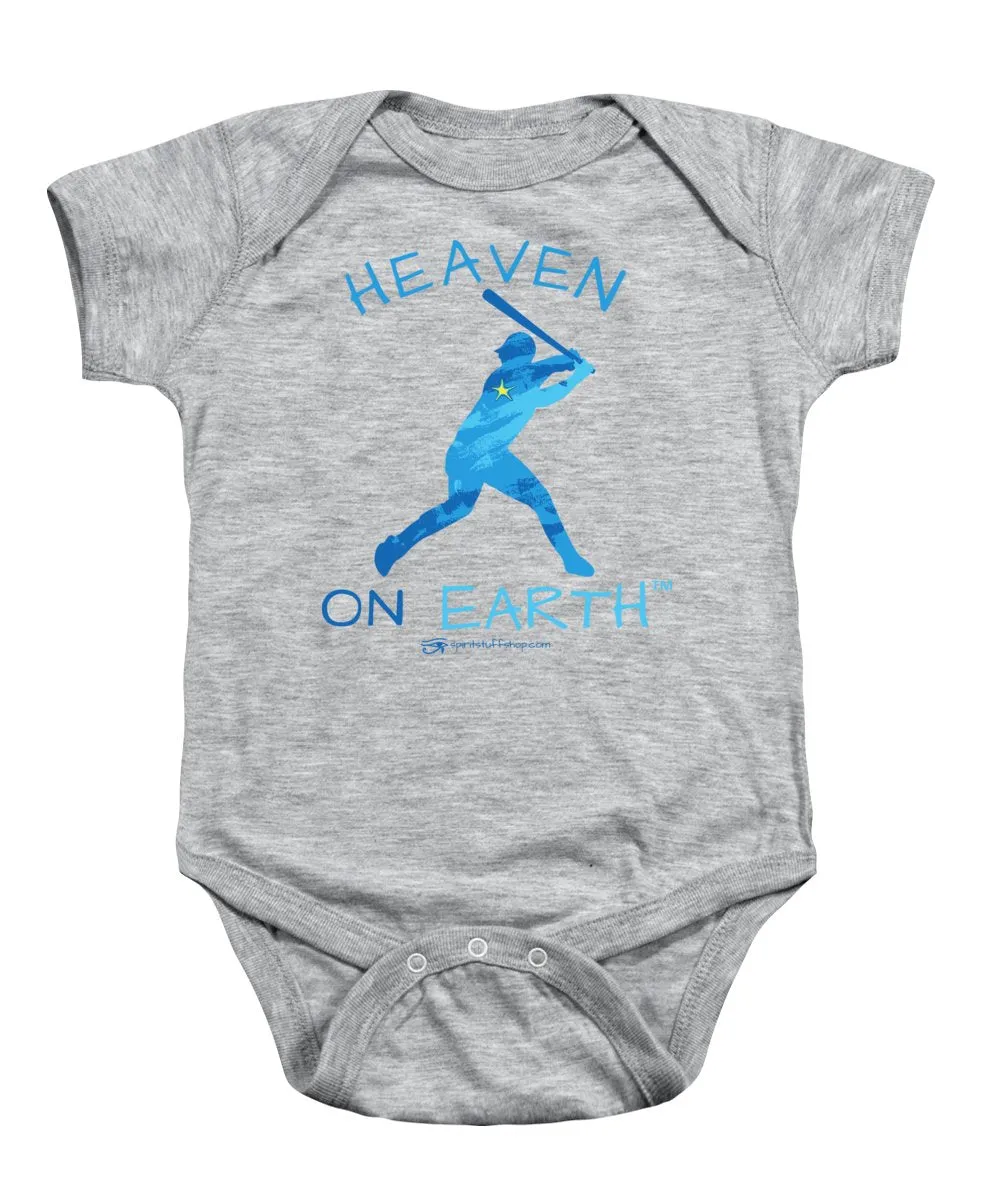 Baseball Heaven On Earth - Baby Onesie