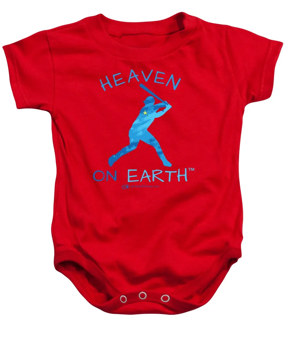 Baseball Heaven On Earth - Baby Onesie