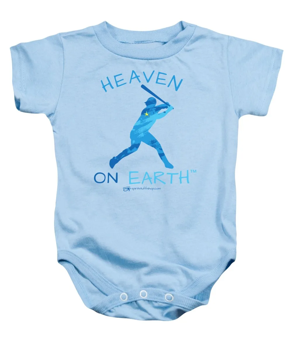 Baseball Heaven On Earth - Baby Onesie