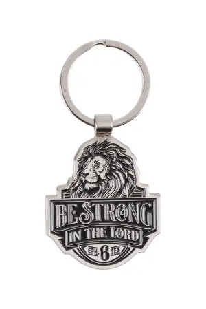 Be Strong in the Lord Lion Keyring