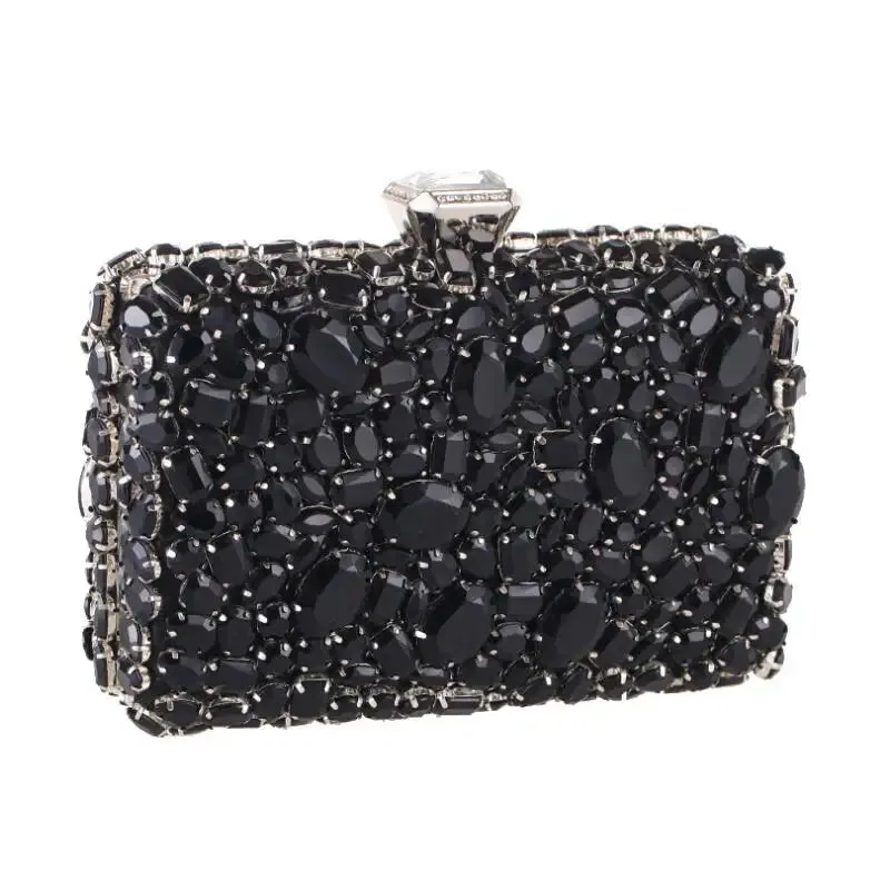Beaded Crystal Clutch Bag