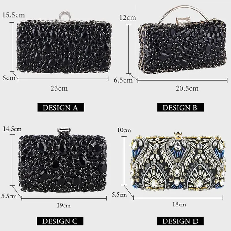 Beaded Crystal Clutch Bag