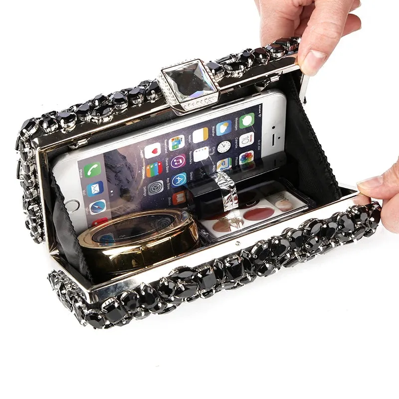 Beaded Crystal Clutch Bag