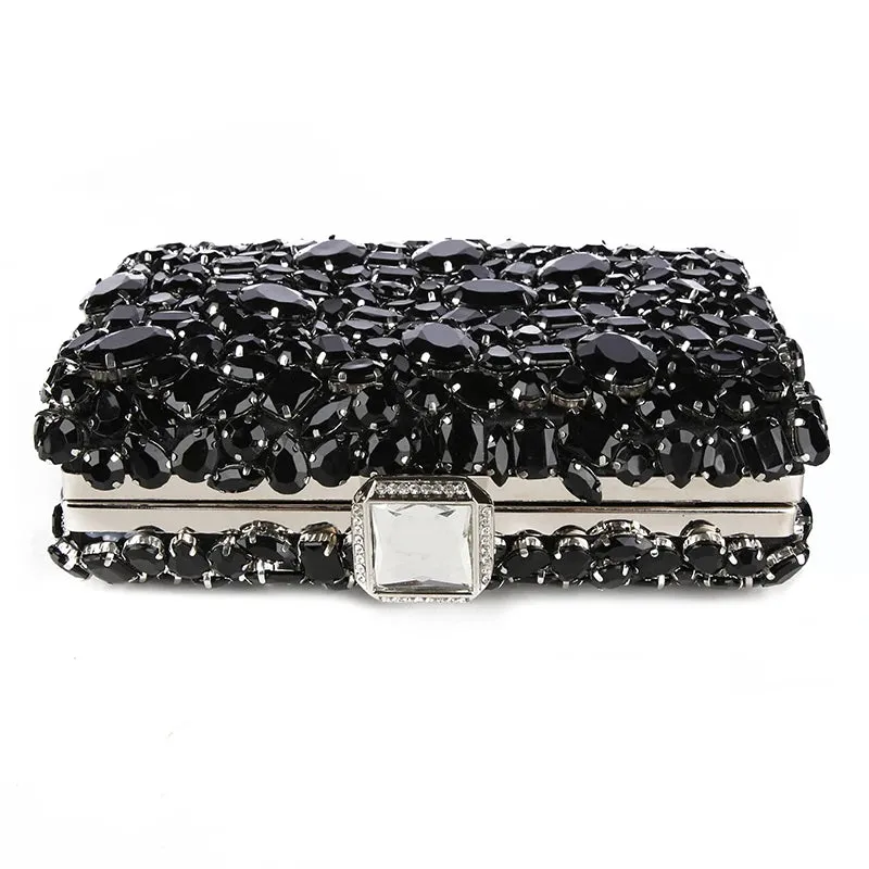 Beaded Crystal Clutch Bag