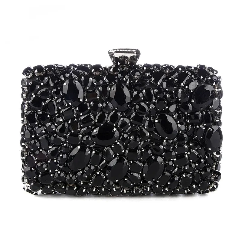 Beaded Crystal Clutch Bag