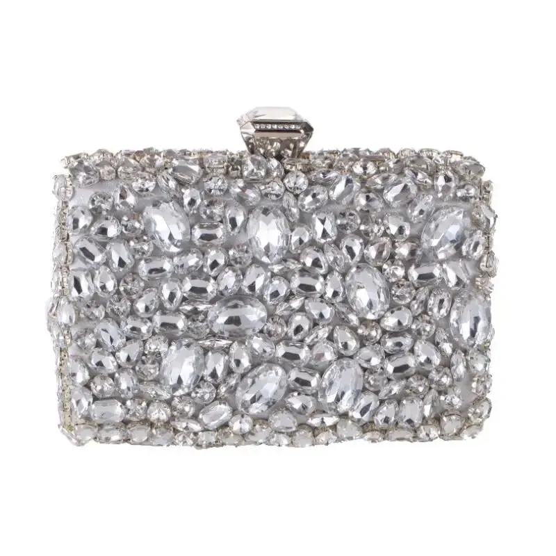 Beaded Crystal Clutch Bag