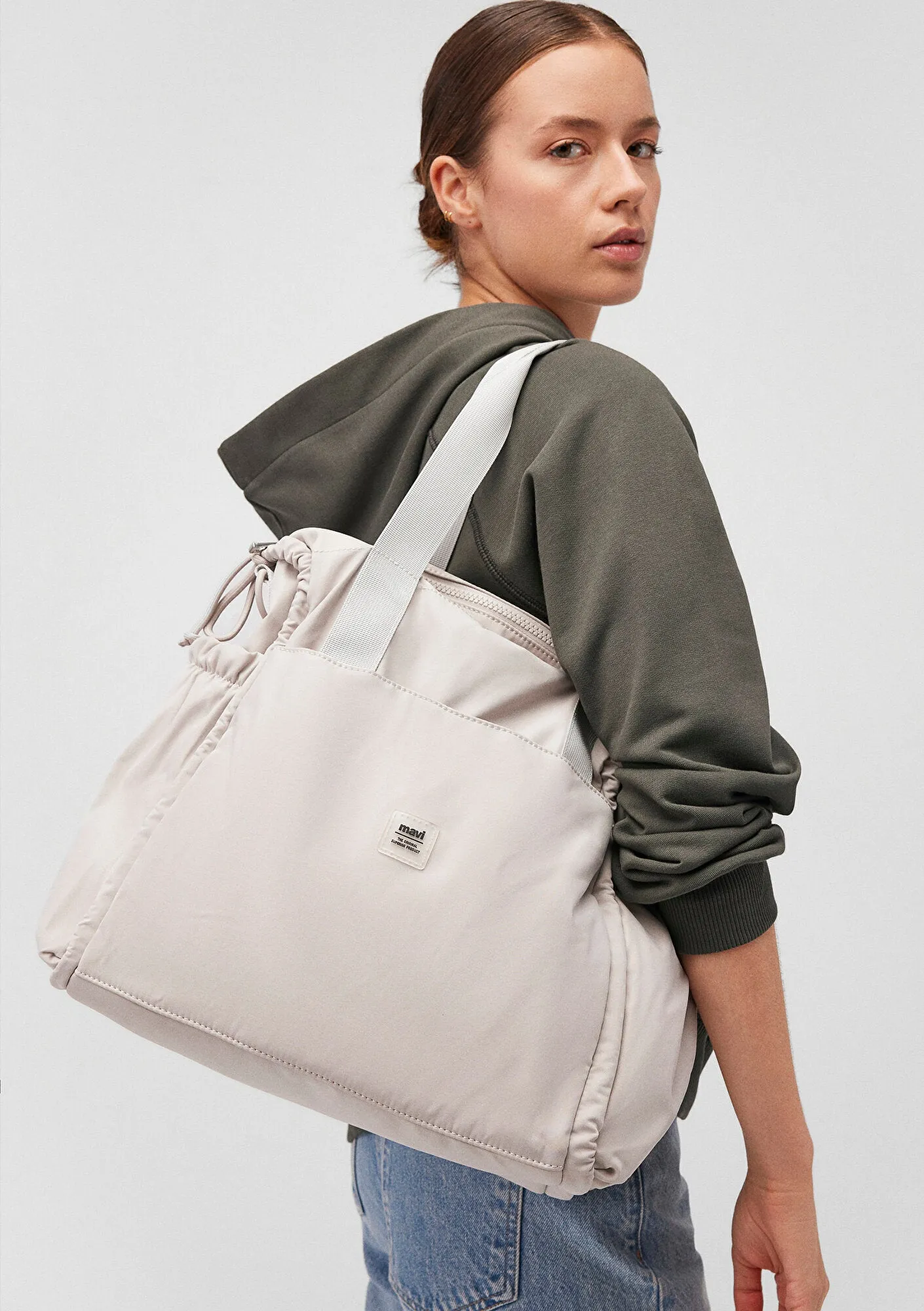 Beige Shoulder Bag