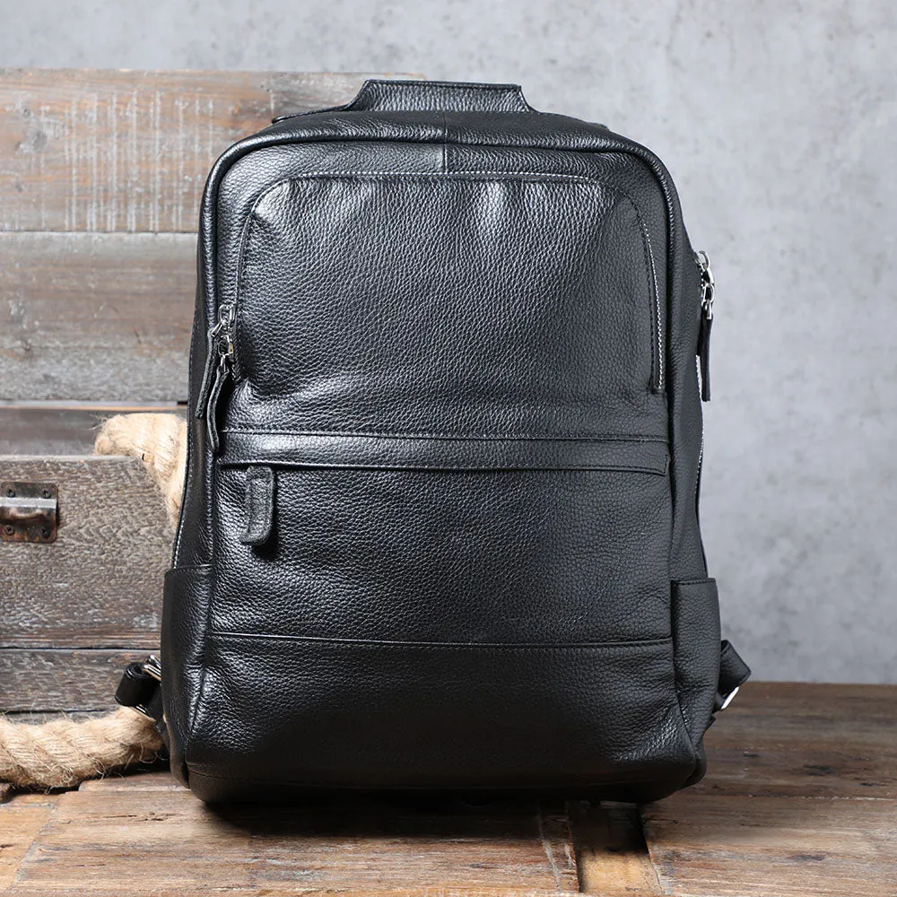 Black Leather Bookbag | Death Valley