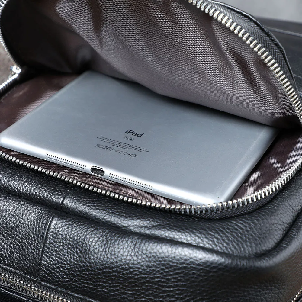 Black Leather Bookbag | Death Valley