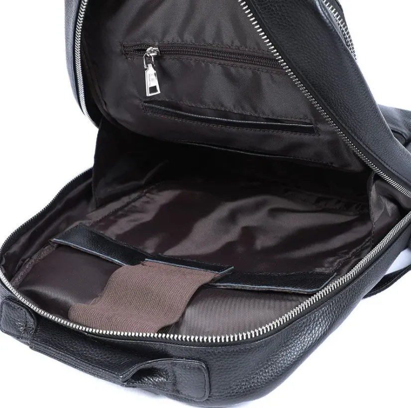 Black Leather Bookbag | Death Valley
