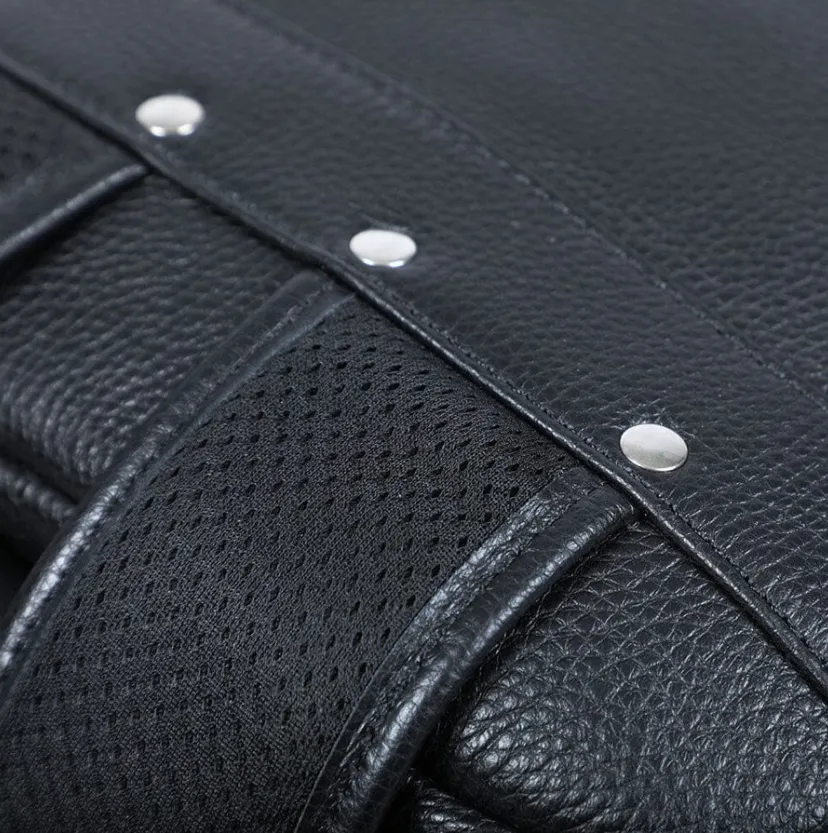 Black Leather Bookbag | Death Valley