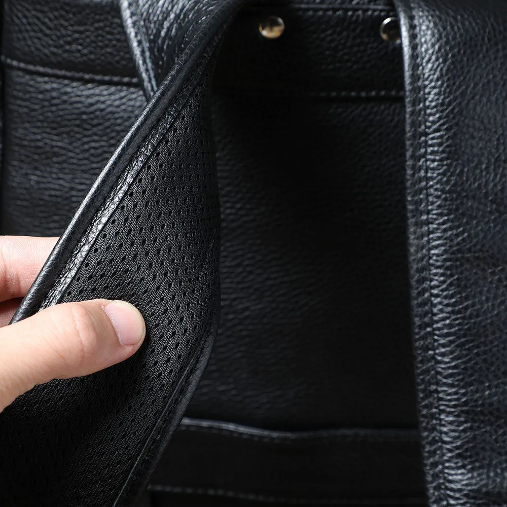 Black Leather Bookbag | Death Valley