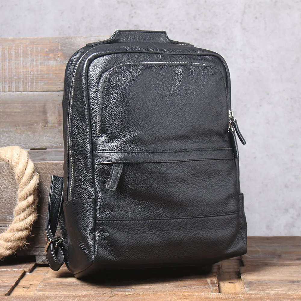 Black Leather Bookbag | Death Valley