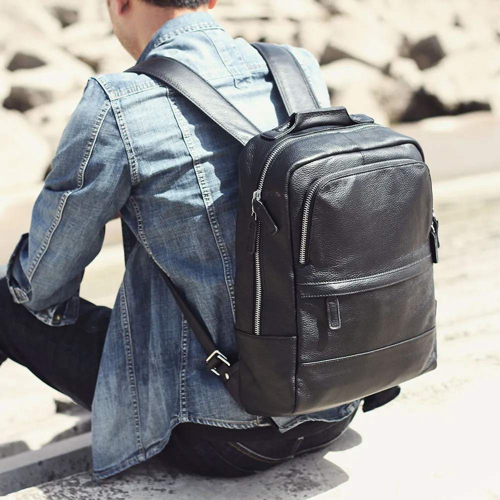 Black Leather Bookbag | Death Valley