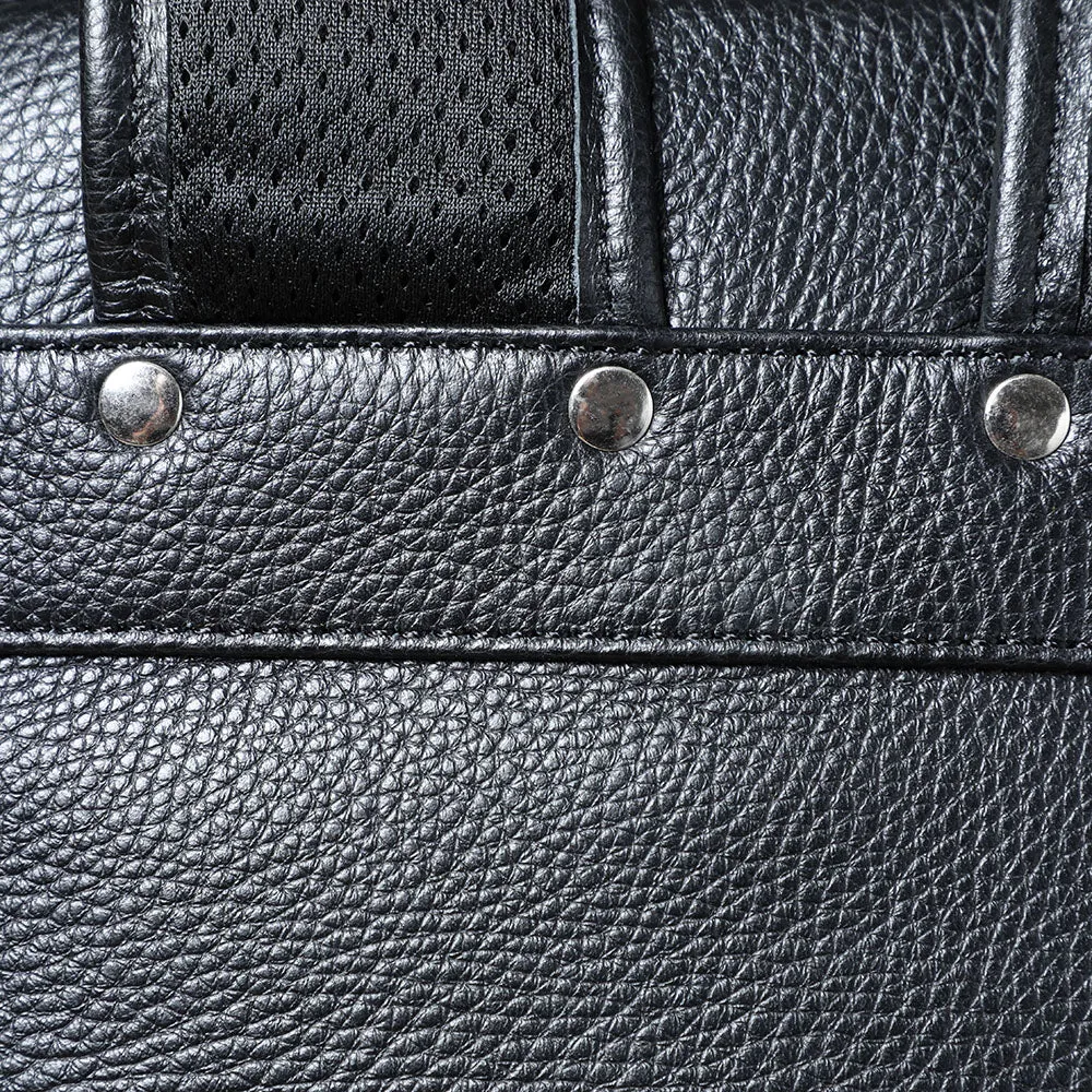 Black Leather Bookbag | Death Valley