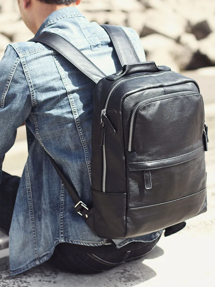 Black Leather Bookbag | Death Valley