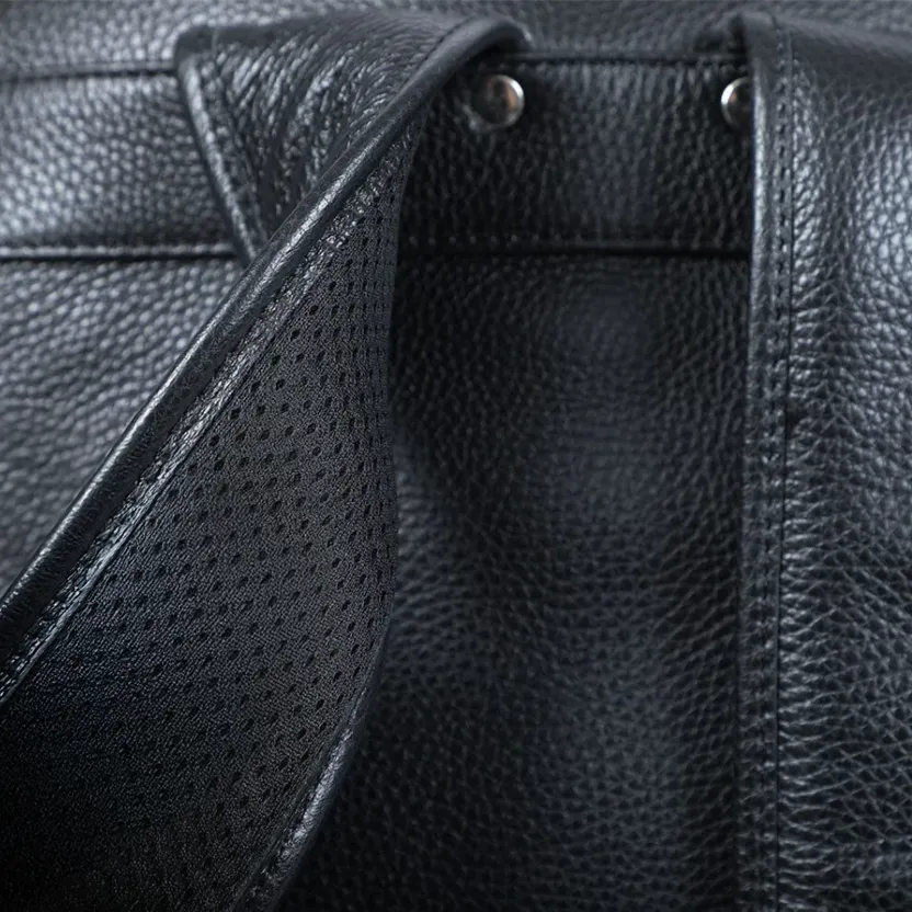 Black Leather Bookbag | Death Valley