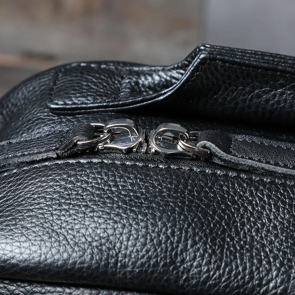 Black Leather Bookbag | Death Valley