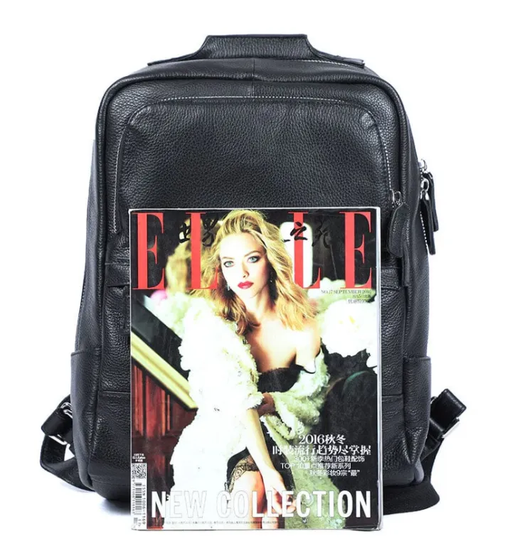 Black Leather Bookbag | Death Valley