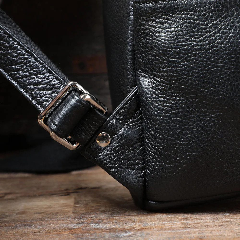 Black Leather Bookbag | Death Valley