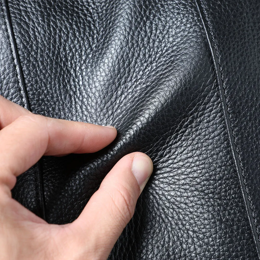 Black Leather Bookbag | Death Valley