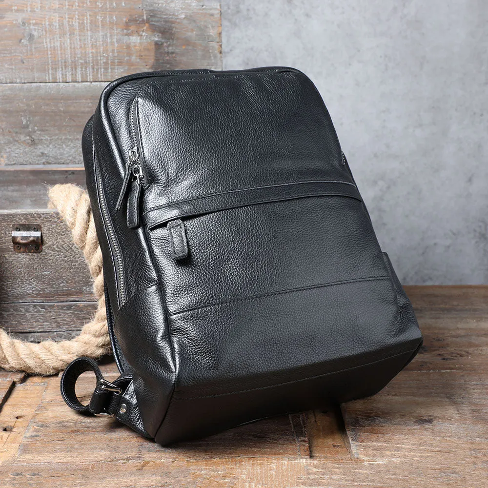 Black Leather Bookbag | Death Valley