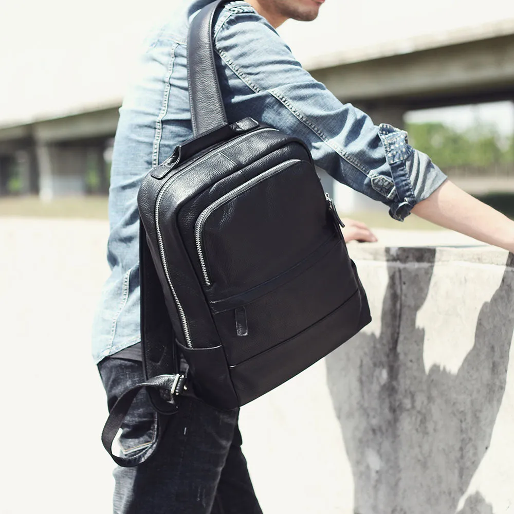 Black Leather Bookbag | Death Valley