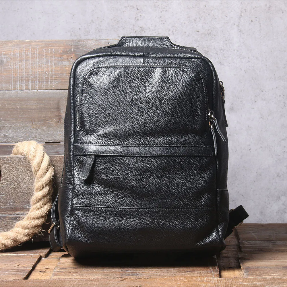 Black Leather Bookbag | Death Valley