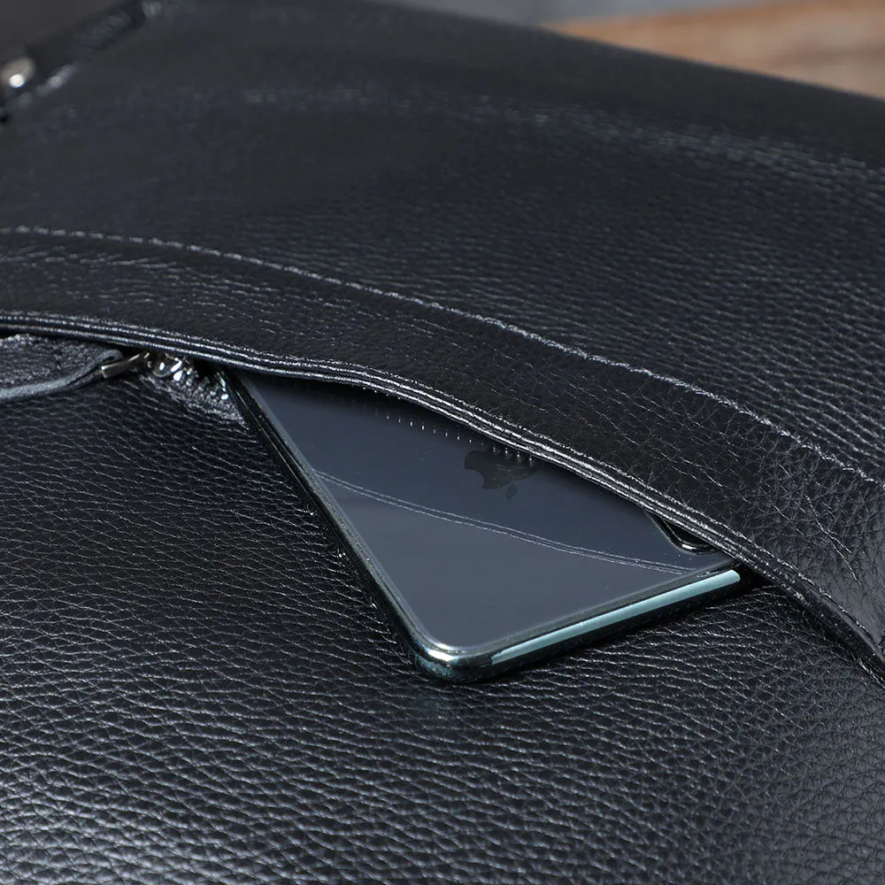 Black Leather Bookbag | Death Valley