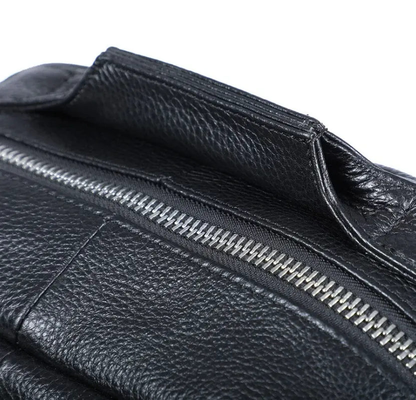 Black Leather Bookbag | Death Valley