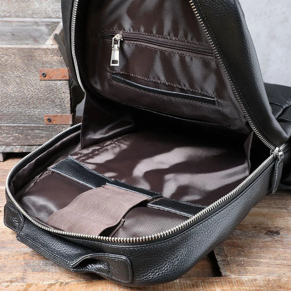 Black Leather Bookbag | Death Valley