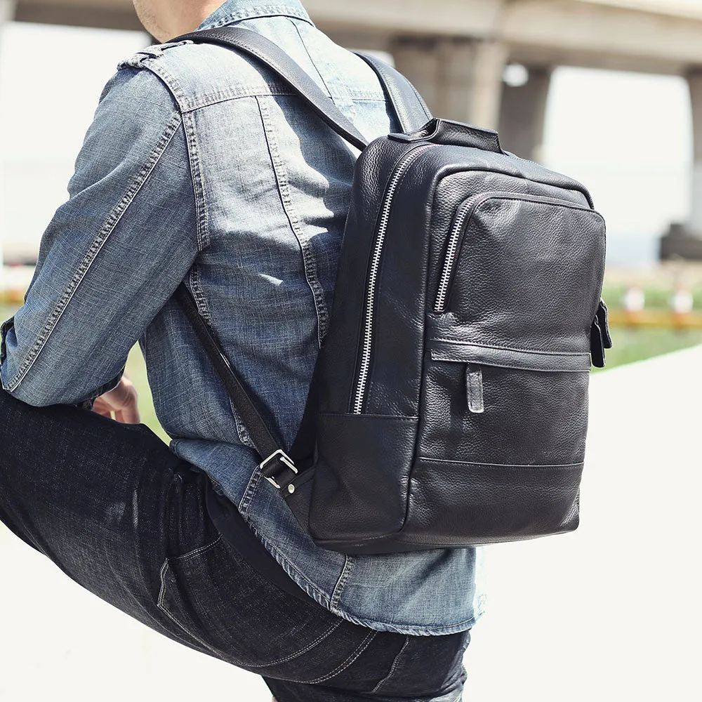 Black Leather Bookbag | Death Valley
