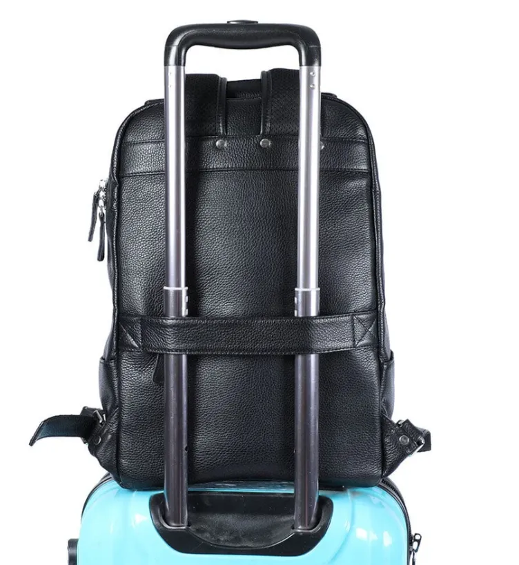 Black Leather Bookbag | Death Valley